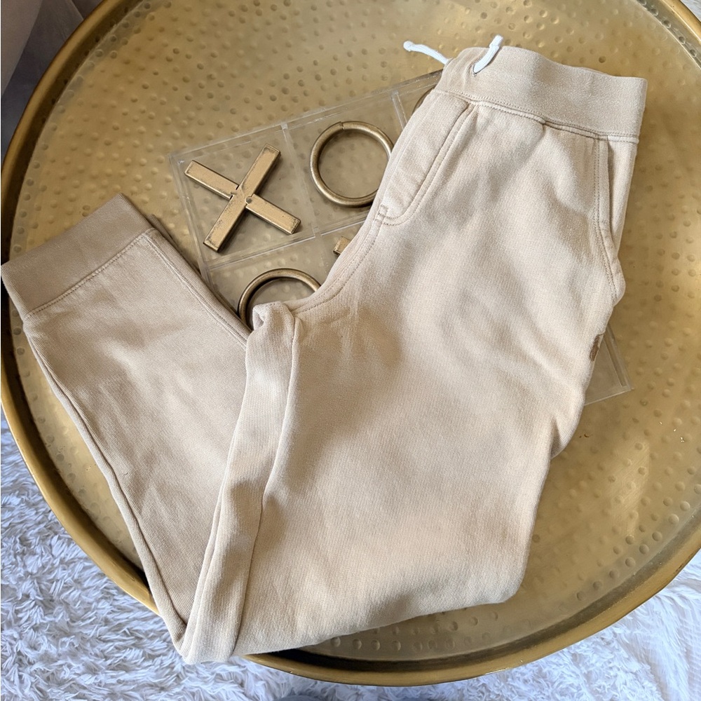 Polo by Ralph Lauren Light Beige Fleece-Lined Joggers